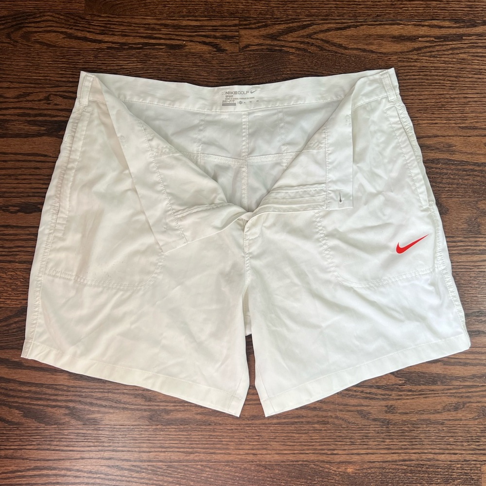 Nike Golf White Shorts Shorter Length